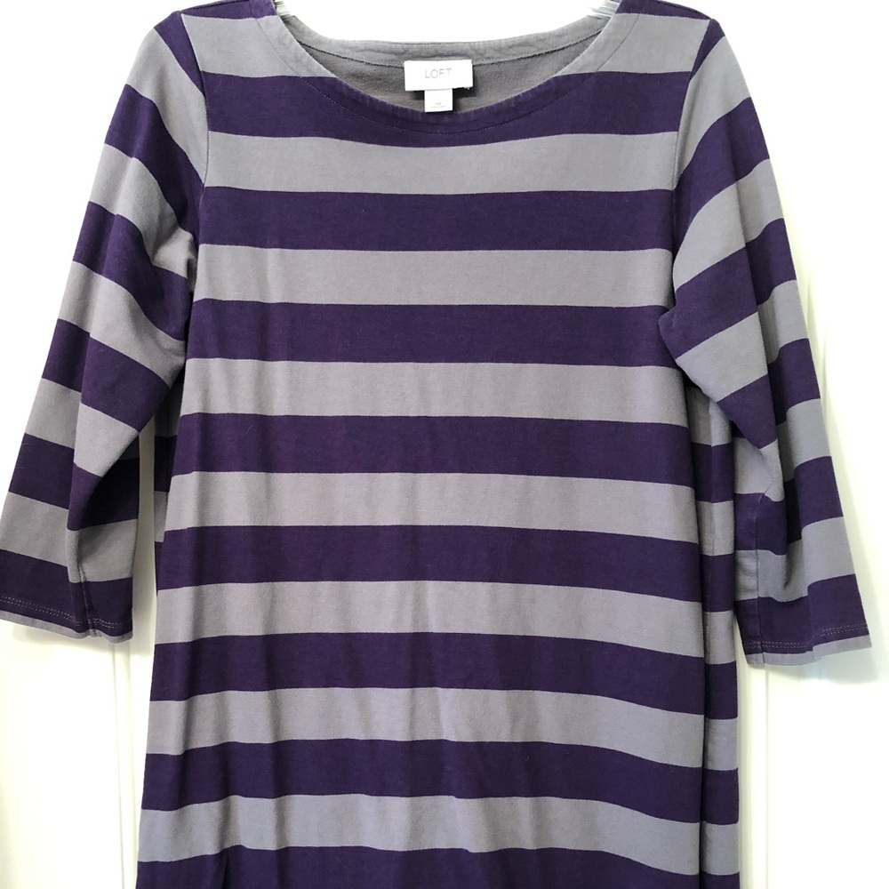 LOFT Tunic Dress, Size Med.  Fun side zippers